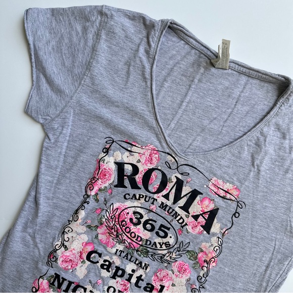 Roma, Graphic Tee, grey- JHK - XL - Picture 5 of 5